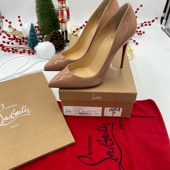 Women’s Christian Louboutin Pigalle Follies 100 size 39 made in Italy - Picture 3 of 10